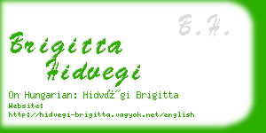 brigitta hidvegi business card